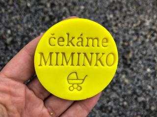Čekáme miminko II - razítko + Vykrajovátko: Ano, Rozměr: 7 cm