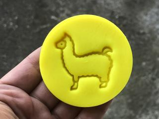 Lama - razítko + Vykrajovátko: Ano, Rozměr: 5 cm
