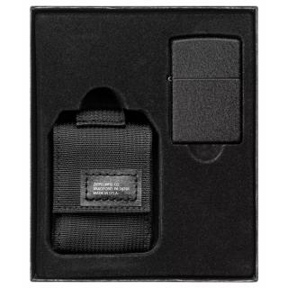 30058 Sada taktické pouzdro + Zippo zapalovač 26075 Black Crackle™ Cena bez gravírování: -