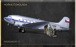 CHOCO POLA - Douglas DC-3 kód: 93-040  retro čokoláda 250g (hořká)