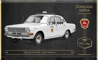 CHOCO POLA - GAZ 24 Volha Taxi Praha kód: 93-058 retro čokoláda 250g (hořká)