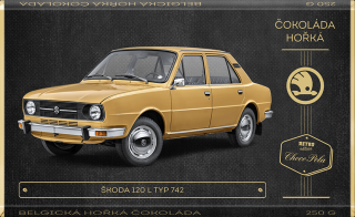 CHOCO POLA - Škoda 120 L, typ 742 kód: 93-046 retro čokoláda 250g (hořká)