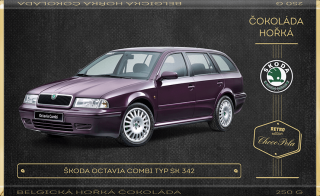 CHOCO POLA - Škoda Octavia Combi, typ Sk 342 kód: 93-028 retro čokoláda 250g (hořká)