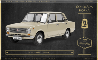 CHOCO POLA - VAZ 21011 „Žiguli“ kód: 93-061 retro čokoláda 250g (hořká)