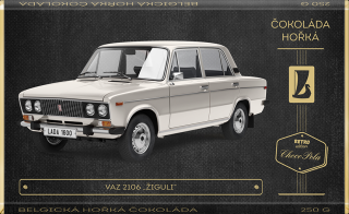 CHOCO POLA - VAZ 2106 „Žiguli“ kód: 93-063  retro čokoláda 250g (hořká)