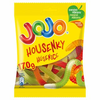 Jojo Housenky želé bonbóny s ovocnými příchutěmi 170g