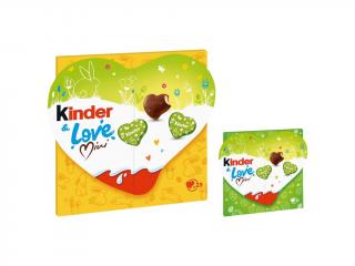 KINDER Kinder & Love Mini čokoládová srdíčka 107g