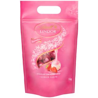 LINDOR pralinky Jahody a smetana 1kg