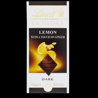 Lindt čokoláda hořká Excellence Lemon with a touch of Ginger 100 g