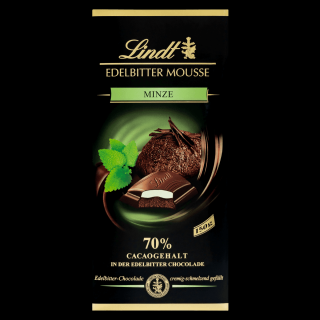 Lindt Edelbitter Mousse Minze 150g