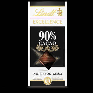 Lindt Excellence Extra jemná hořká čokoláda 90% 100g