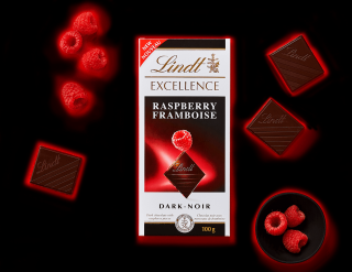 Lindt Excellence Raspberry Intense 100g