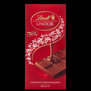 Lindt Lindor mléčná čokoláda 100 g