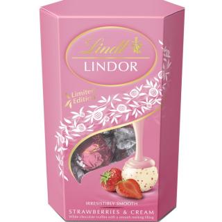 Lindt Lindor Pralinky Jahody a smetana 200g