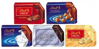 LINDT mini čokoládky (mléčná,bílá,hořká) 1 ks 6,4 g