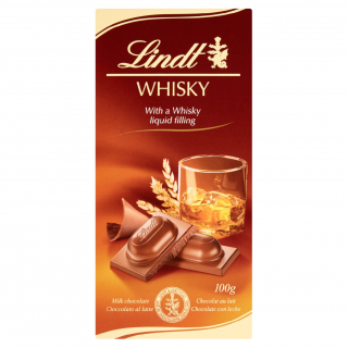 Lindt Whisky 100g mléčná čokoláda s alkoholem