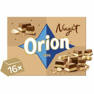 ORION Nugát pralinky z arašídového nugátu a mléčné čokolády 166g