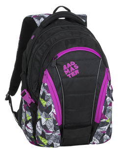 Bagmaster BAG 9 B  (Studentský  batoh  - purple-green-black)