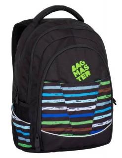 Bagmaster DIGITAL 7 E (Studentský batoh DIGITAL 7 E - black/blue/green)