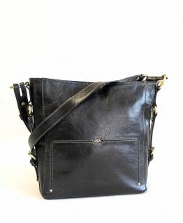 Kabelka KATANA 66813-01 - černá (Kožené crossbody značky KATANA)