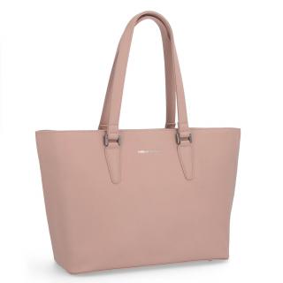 Shopper kabelka NB 0030 - nude (Luxusní kožená kabelka )