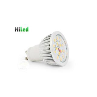 HiLed LED žárovka GU10 7W SMD 5630 teplá bílá