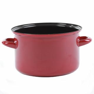 BELIS a.s. Smaltovaný hrnec Standard - BORDO - šířka 14 cm / objem 1,2 l 214XX-08300005