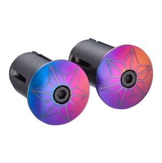 Supacaz Star Plugz Anodized, Oil Slick