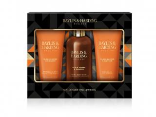 Baylis & Harding Pánská dárková sada péče o tělo  Černý pepř/Ženšen 3ks *