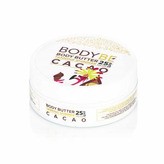 **BODYBE Opalovací máslo SPF 25 s třpytivým efektem Kakao 150ml