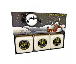 English Soap Company Sada tuhých mýdel Winter Village / Zimní vesnička 3x100g *