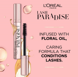 LOréal Paris Lash Paradise - Prodlužující a objemová řasenka pro ženy 6,4 ml odstín Black