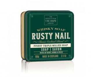 Scottish Fine Soaps Mýdlo v plechu -Whisky Rusty Nail Med/Bylinky 100g *