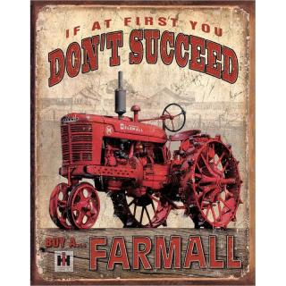 Plechová cedule Farmall Succeed 40 cm x 32 cm