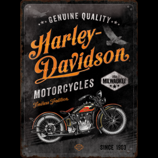 Plechová cedule Harley-Davidson (Timeless Tradition) 40 x 30 cm