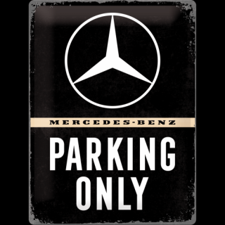 Plechová cedule Mercedes-Benz Parking Only 20 x 30 cm