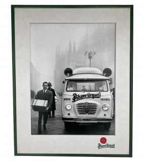 Plechová cedule Pilsner Urquell retro dodávka 59x46 cm