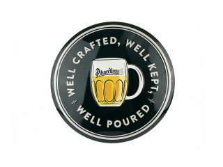 Plechová cedule Pilsner Urquell Well crafted round 49 cm