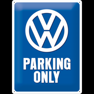 Plechová cedule VW Parking Only 40 cm x 30 cm