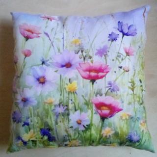 Dekorační polštářek 28x28 cm - květiny 2