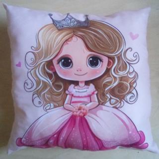 Dekorační polštářek 28x28 cm - princezna 3