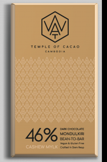 WAT Chocolate čokoláda z Kambodže 46% Cashew mylk 70g