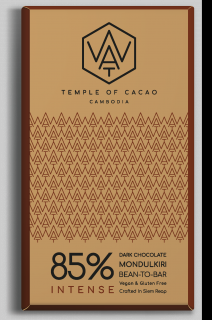 WAT Chocolate čokoláda z Kambodže 85% Intense 70g