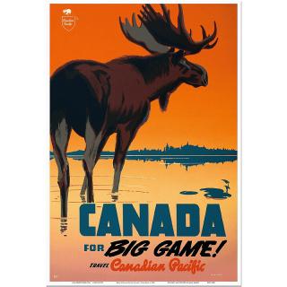 Retro cedule - Canada Travel Poster