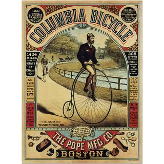 Retro cedule - Columbia Bicycle