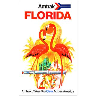 Retro cedule - Florida Travel Poster