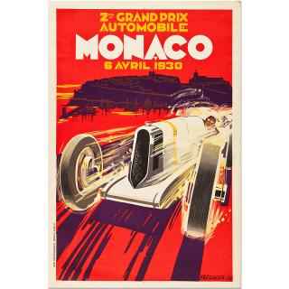 Retro cedule - Monaco Grand Prix 1930