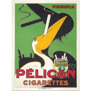 Retro cedule - Pelican Cigarette