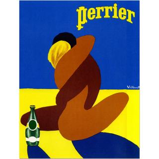 Retro cedule - Perrier Water