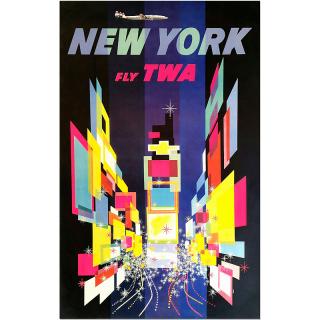 Retro cedule - TWA Times Square